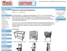 Tablet Screenshot of hallfood.com.au